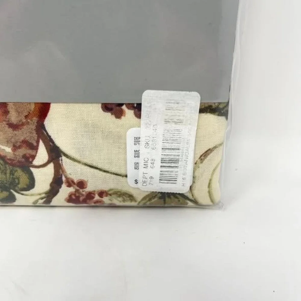 Noble Excellence Harvest Botanical Tablecloth Linen Oblong 60x84 Fall Floral‎